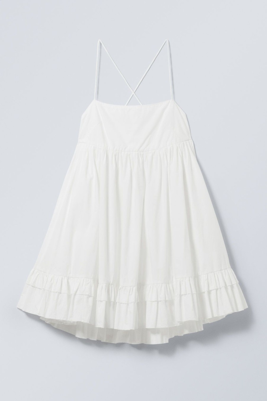 Clearance Weekday Mini Poplin Strap Dress