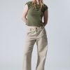 Clearance Weekday Loose Carpenter Canvas Trousers