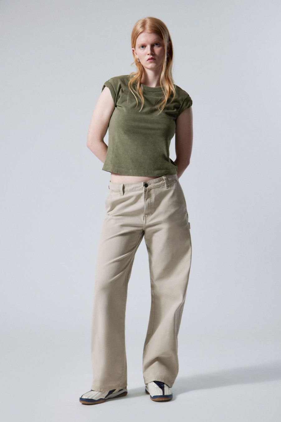 Clearance Weekday Loose Carpenter Canvas Trousers