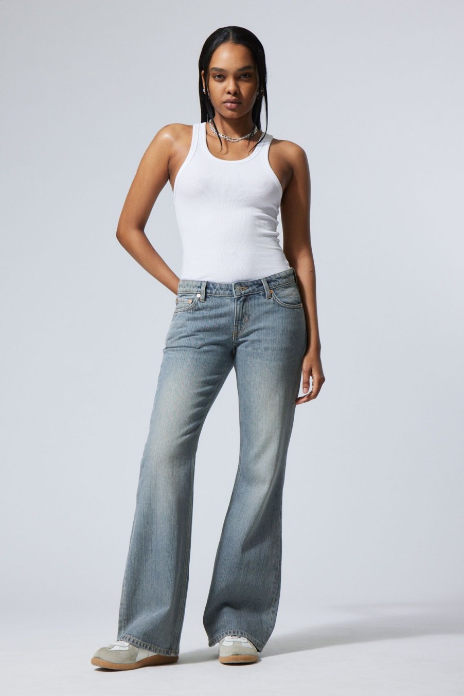 New Weekday Nova Low Slim Bootcut Jeans