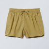 Online Weekday Tan Structure Swim Shorts