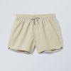 Online Weekday Tan Structure Swim Shorts