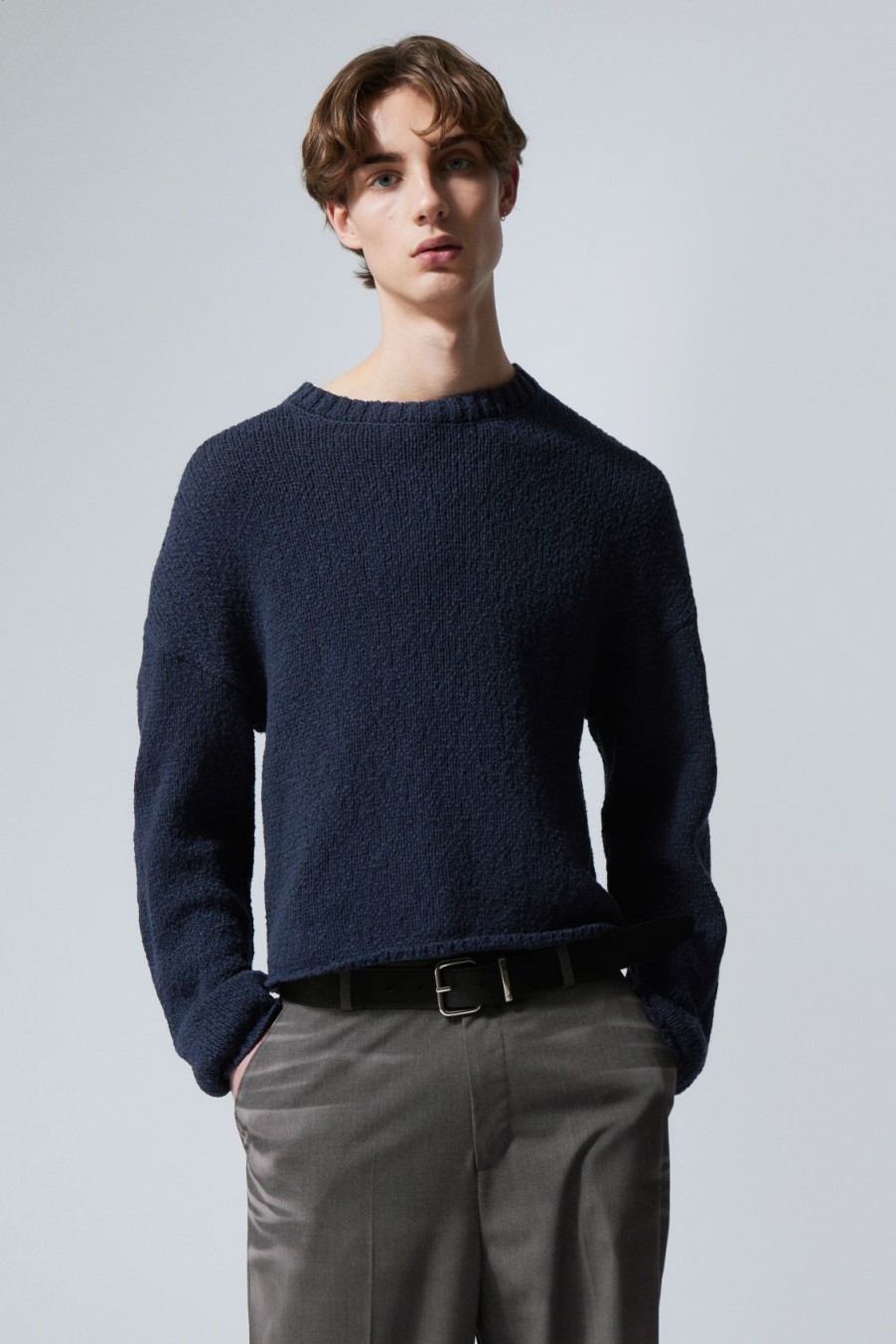 Clearance Weekday Cropped Heavy Knitted Sweater