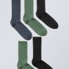 Online Weekday 5-Pack Rib Socks