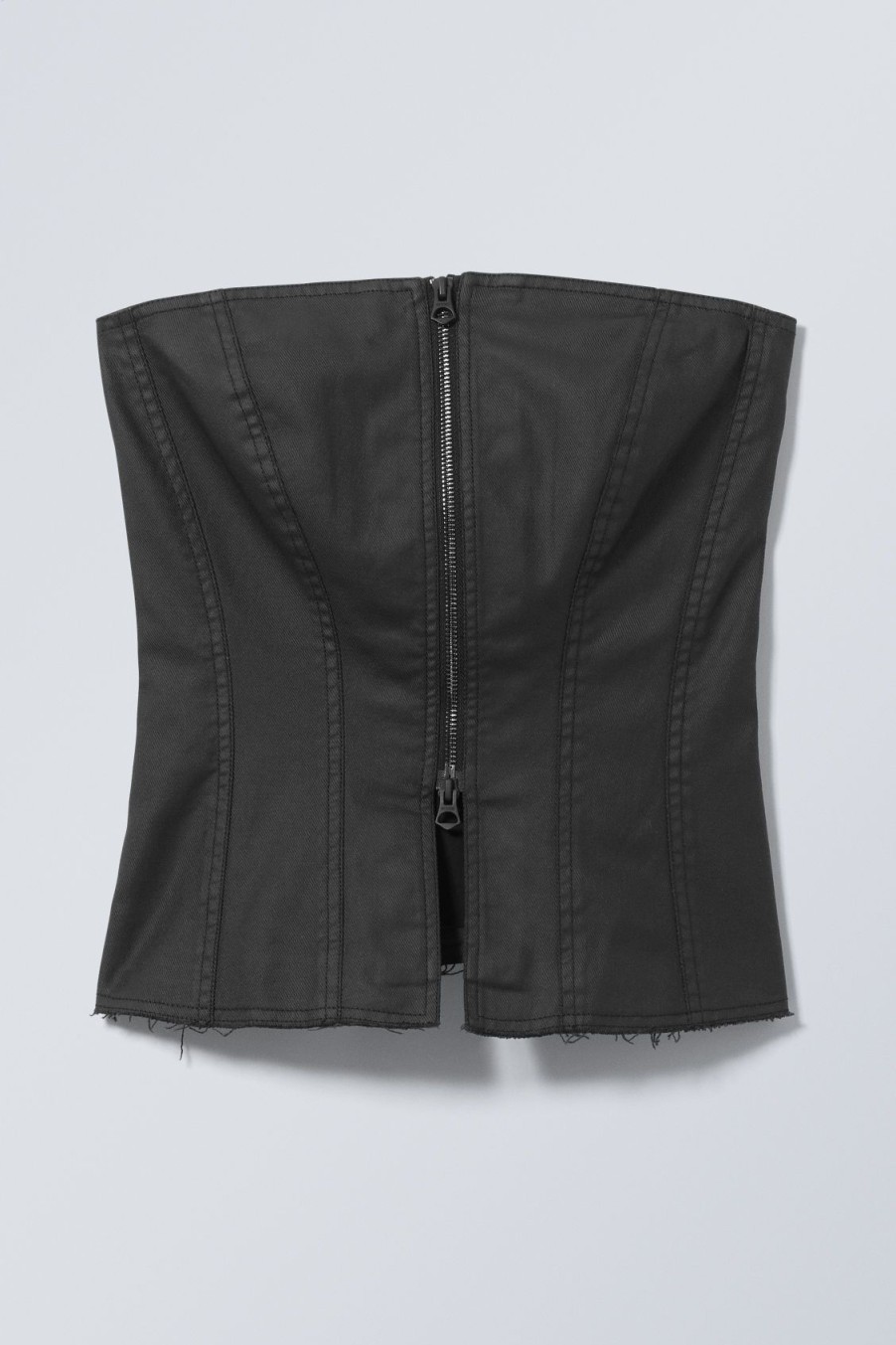 Online Weekday Meggie Coated Zip Corset