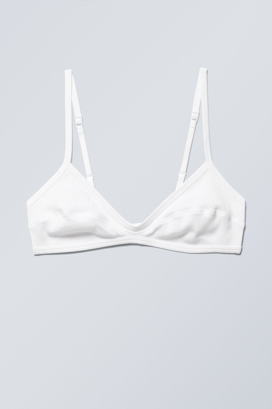 Hot Weekday Rib Scoop Cotton Bra