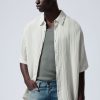 Clearance Weekday Oversized Structured Short Sleeve Shirt