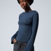 Hot Weekday Annie Boatneck Long Sleeve Top