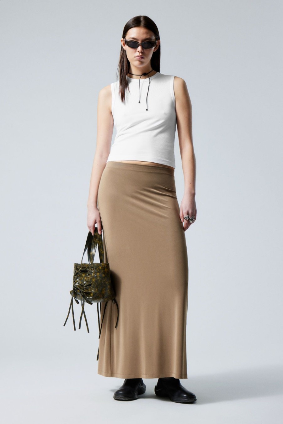 New Weekday Signe Drapy Maxi Skirt