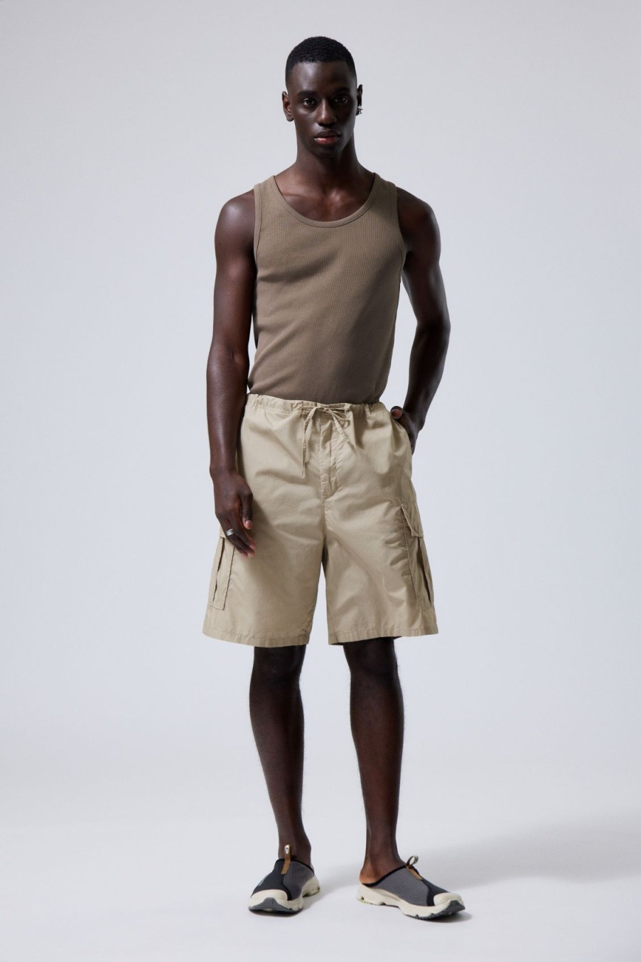 New Weekday Parachute Loose Cargo Shorts