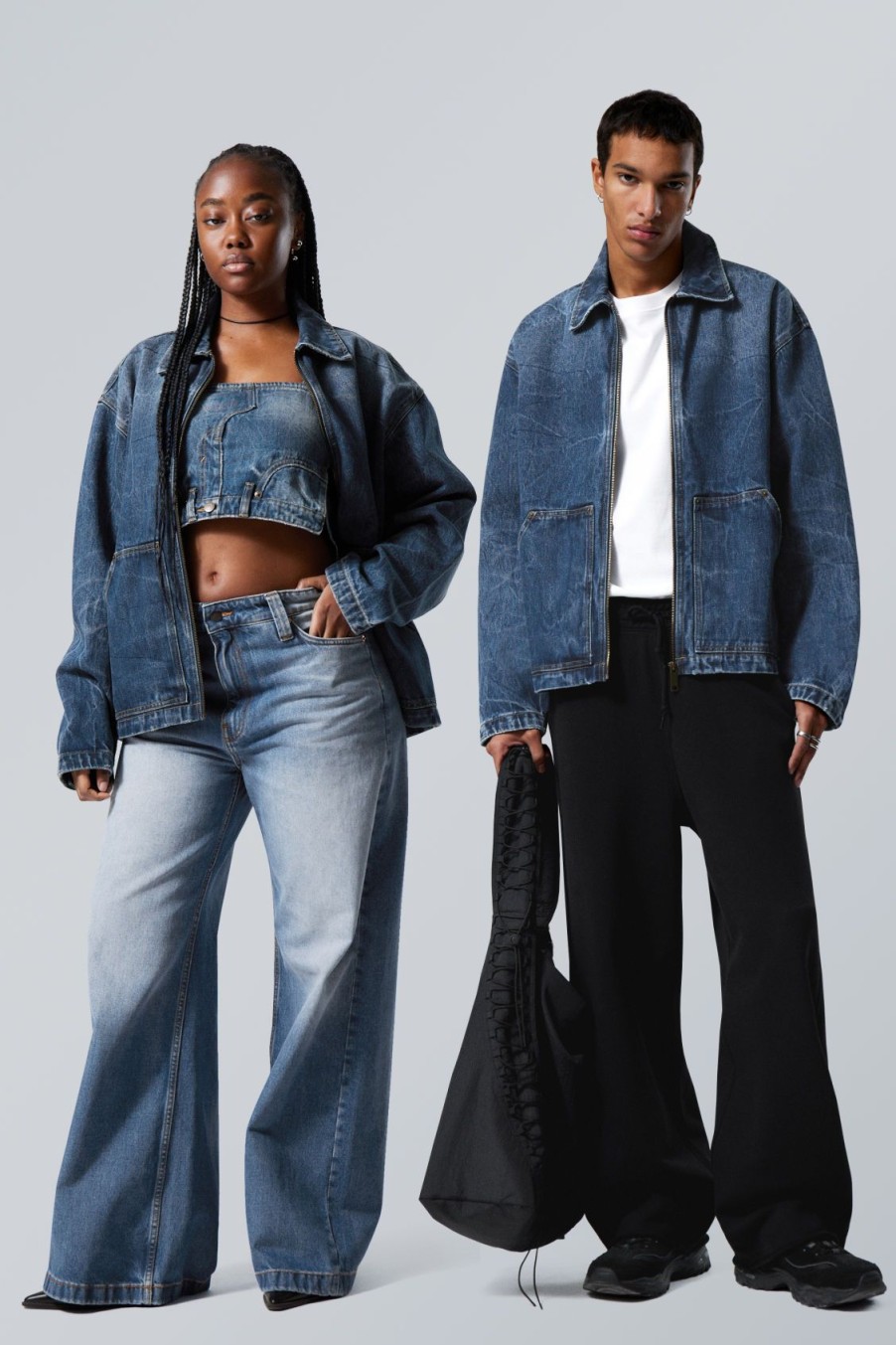 Hot Weekday Loose Denim Workwear Jacket