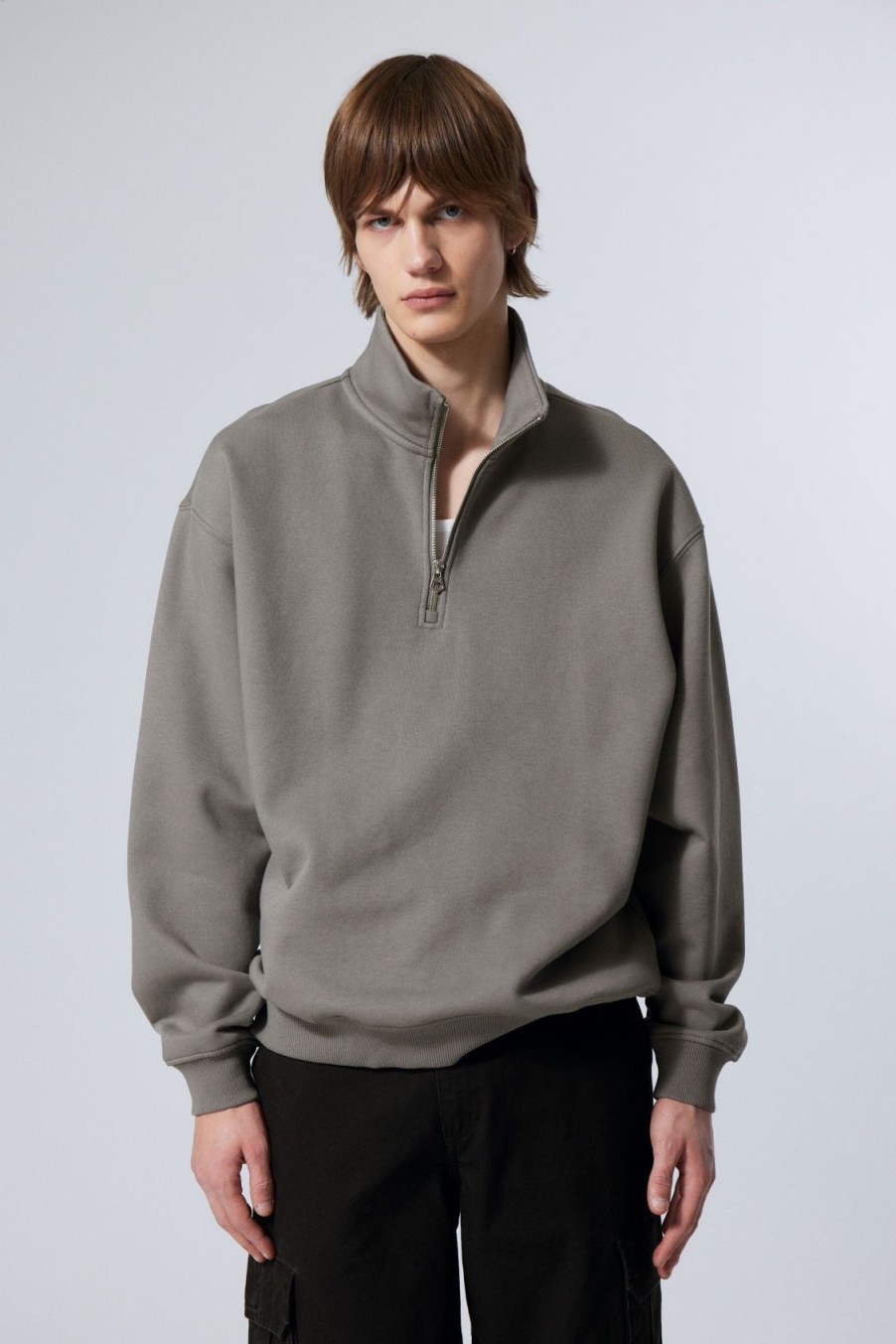 Online Weekday Relaxed Heavy Half Zip Sweater