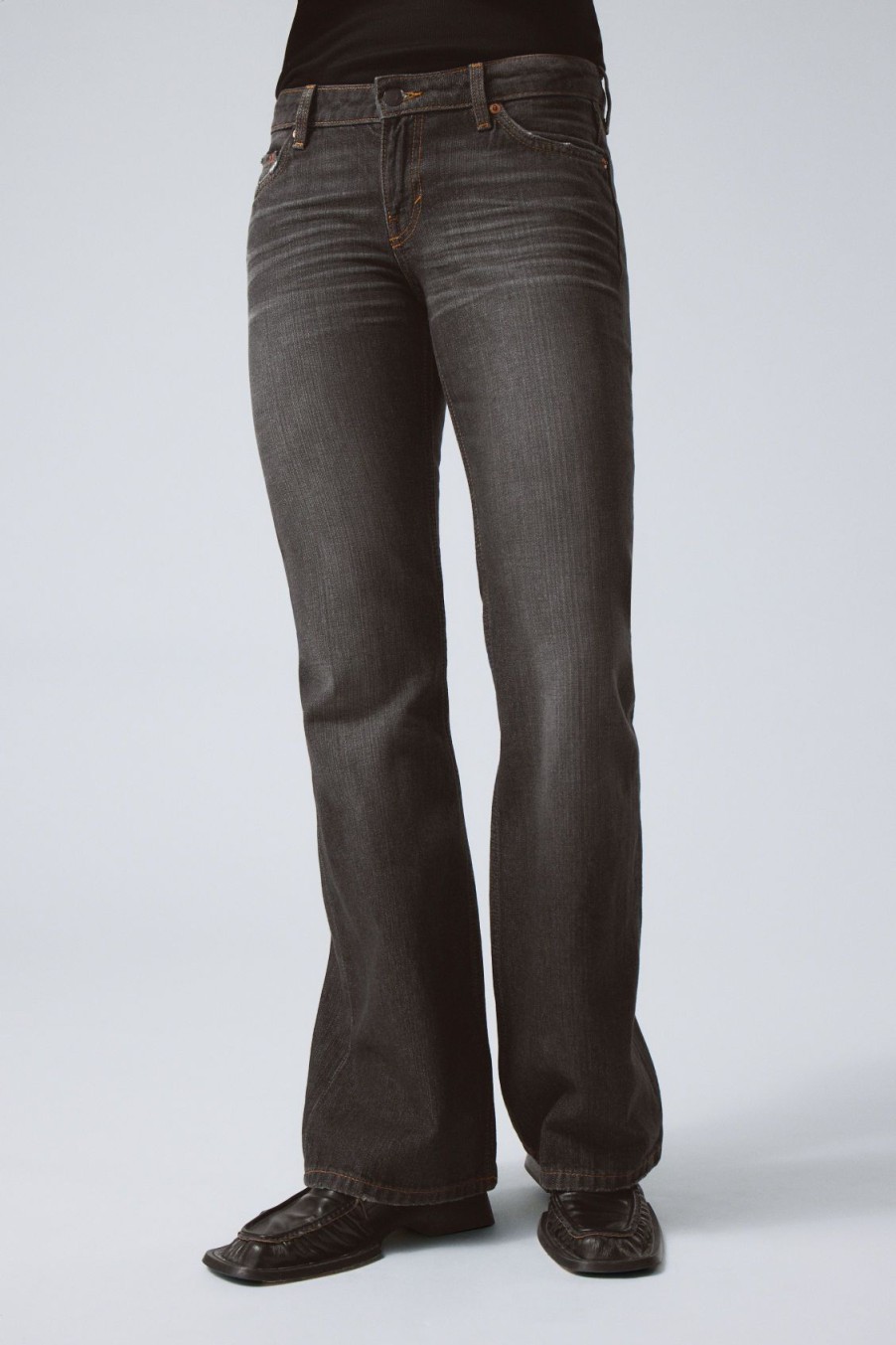 New Weekday Nova Low Slim Bootcut Jeans