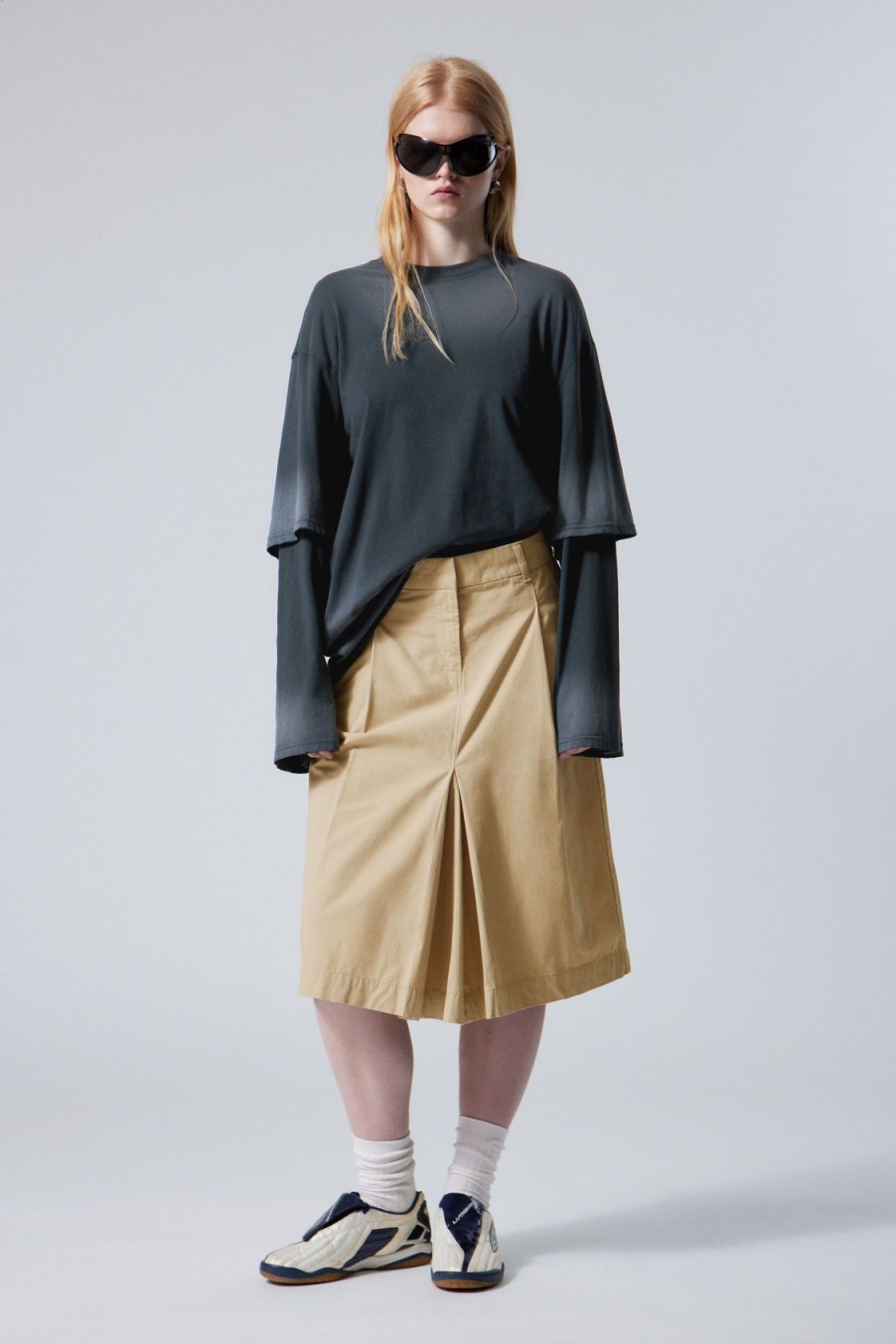 Clearance Weekday Chino Midi Lenght Skirt