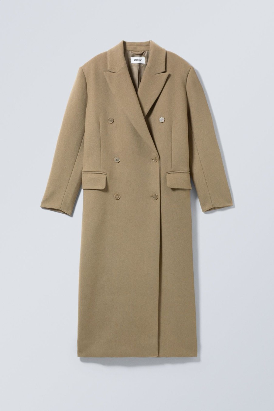 New Weekday Alex Oversized Wool Blend Coat