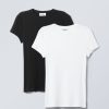 Wholesale Weekday 2-Pack Close Fitted Rib T-Shirt