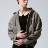 Hot Weekday Boxy Graphic Zip Hoodie