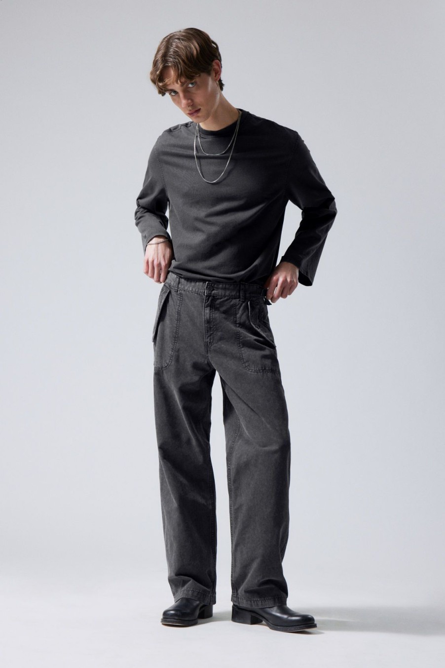 Clearance Weekday Frej Relaxed Workwear Trousers