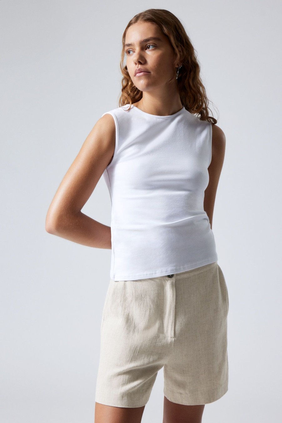 New Weekday Kit Linen Mix Shorts