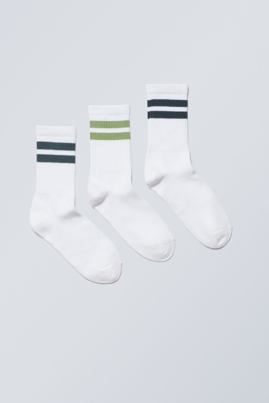 Clearance Weekday 3-Pack Sport Striped Socks