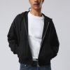 Online Weekday Boxy Midweight Zip Hoodie