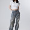 Clearance Weekday Rail Mid Loose Straight Jeans