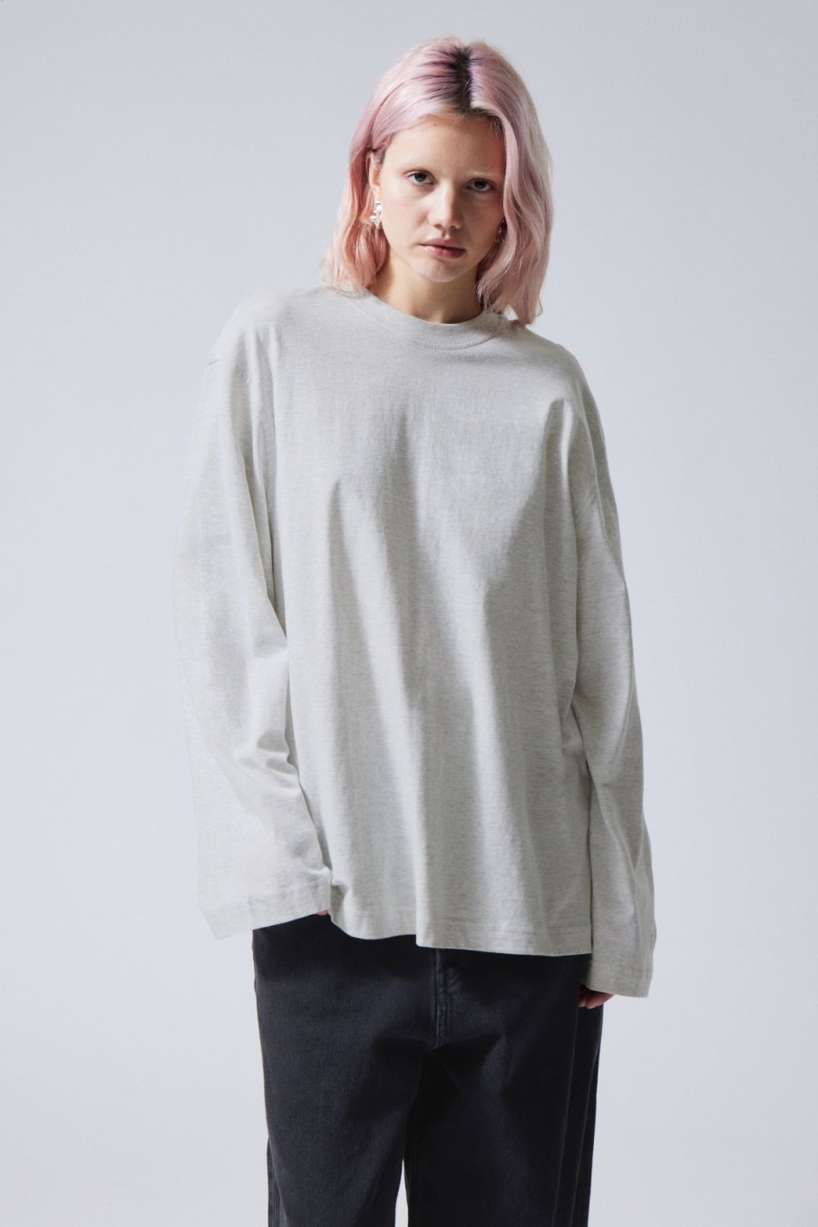 Online Weekday Soft Oversized Long Sleeve Top