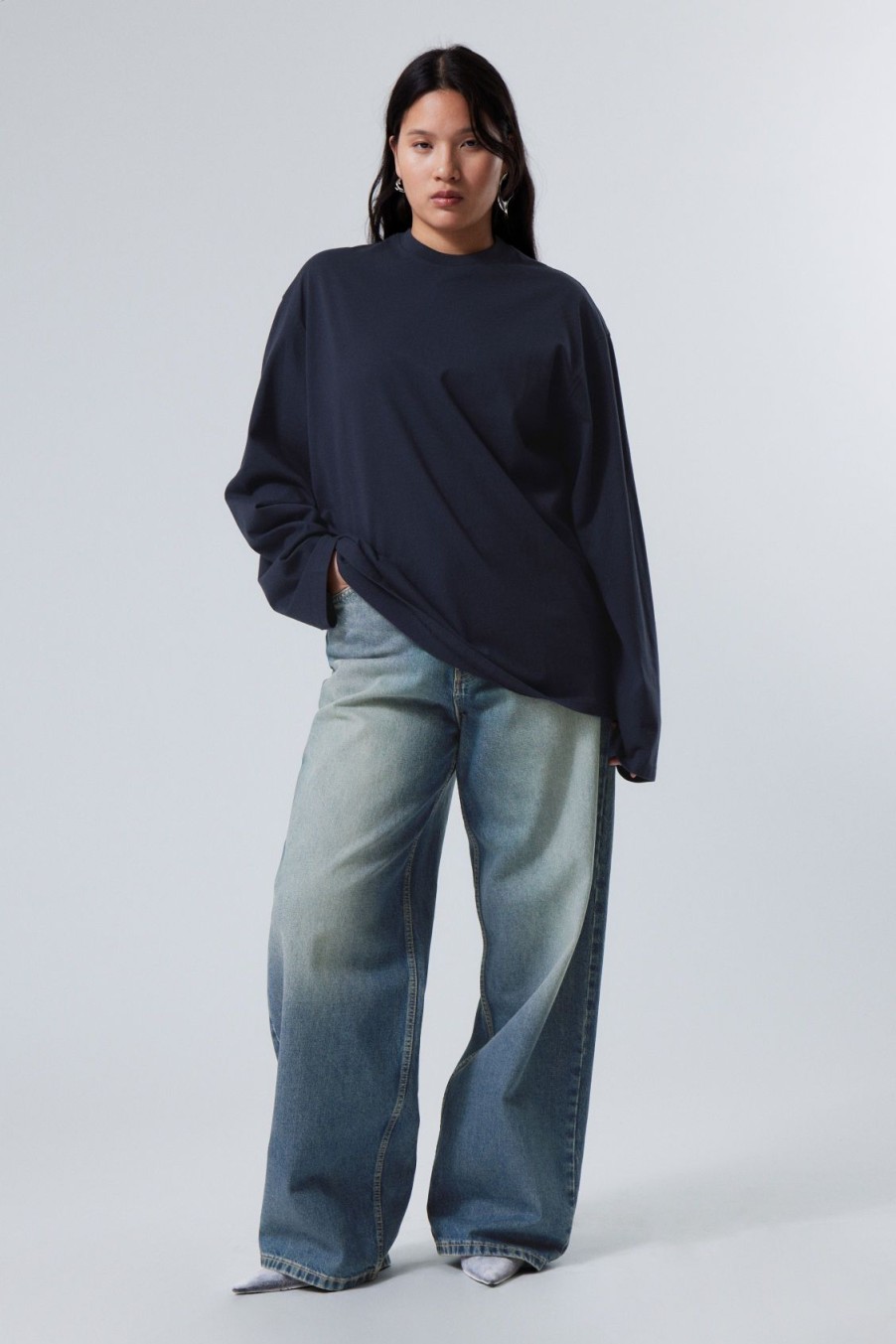 Online Weekday Oversized Long Sleeve T-Shirt