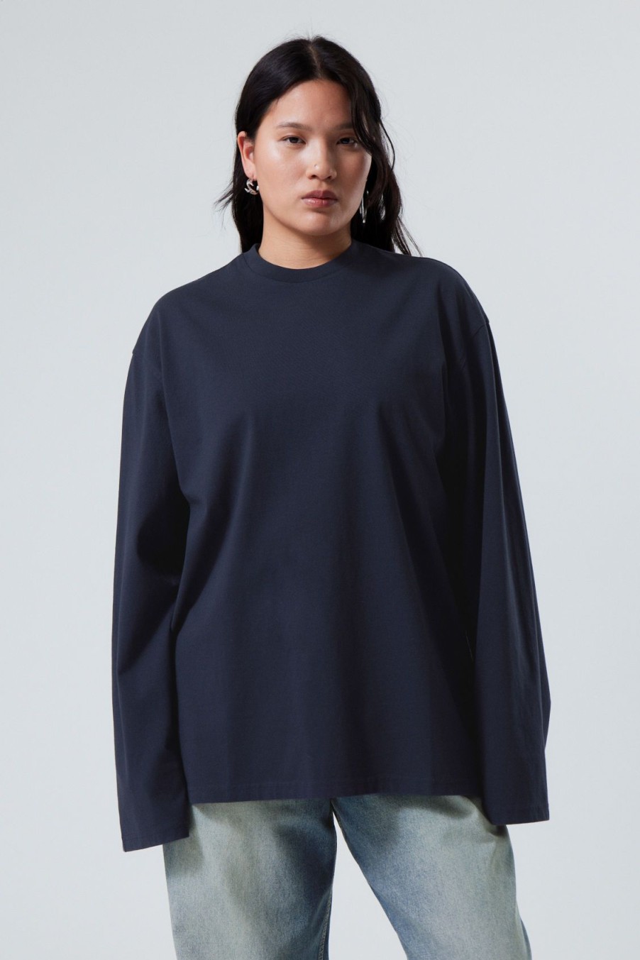 Online Weekday Oversized Long Sleeve T-Shirt