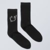 Hot Weekday Cotton Rhinestone Socks