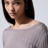 Online Weekday Enora Sheer Knit Long Sleeve Top