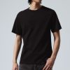 New Weekday Short Boxy Heavyweight T-Shirt